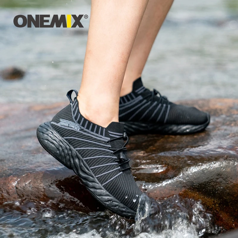 ONEMIX 2026 Men Running Shoes Non-slip Shock Absorption Sneaker Lightweight Tennis Shoe Waterproof Man Breathable Casual Shoes thumbnail 3