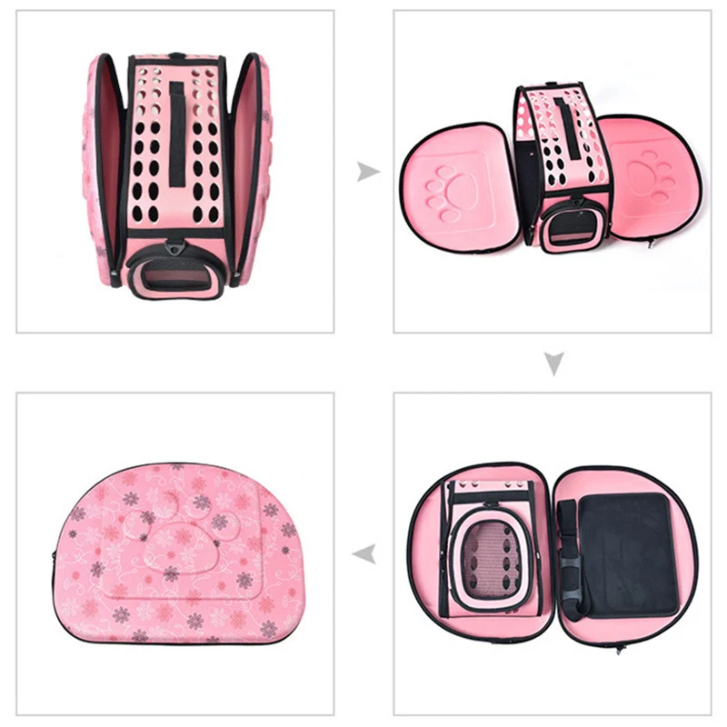 Cat Puppy Carrier Backpack Fashion Breathable 4 Colors Pet Single Shoulder Bags for Cats Small Dogs Outdoor Traveling Supplies thumbnail 2