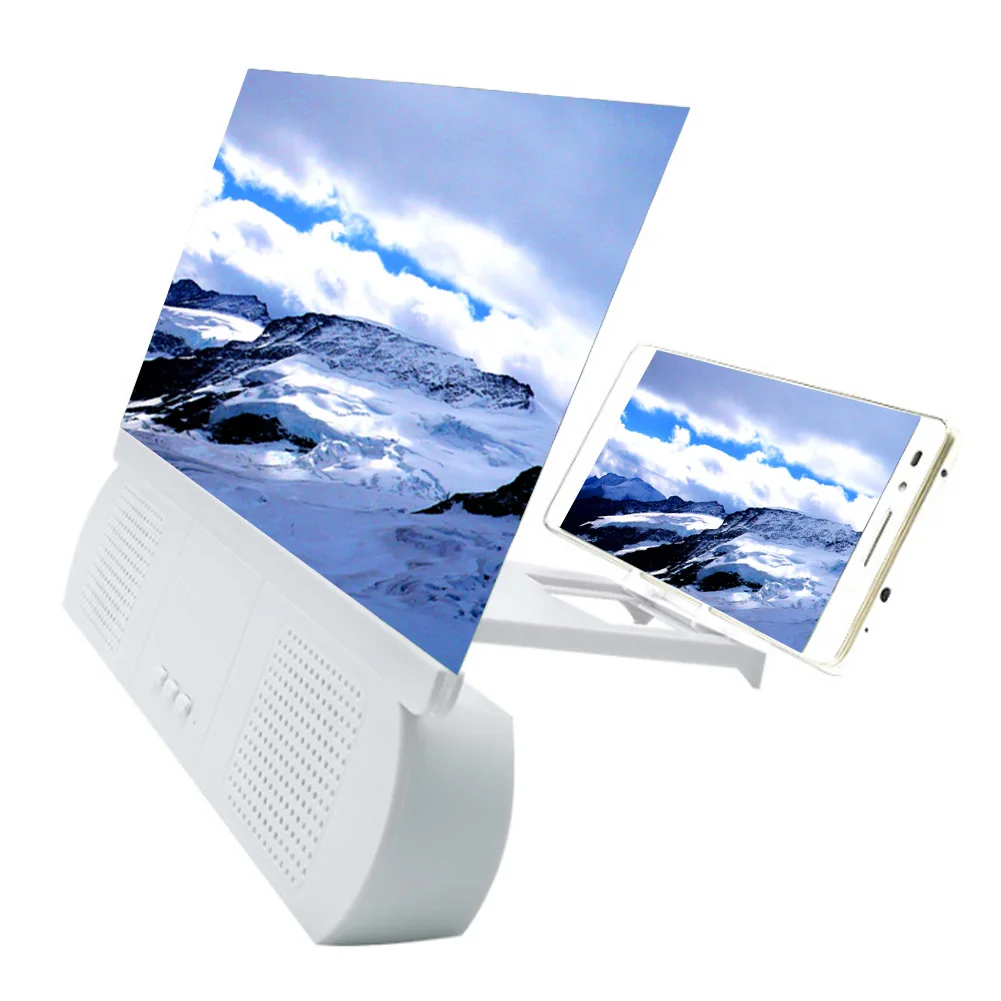10Inch 3D Screen Magnifier with Bluetooth Speaker Movies Amplifier for IOS Android Phones Tools Accessories 215x186x28mm thumbnail 6