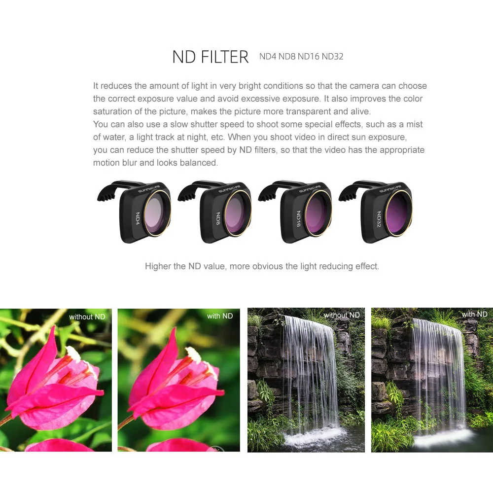 For DJI Mavic Mini 2 / Mini 4K Camera Lens Filter MCUV ND4 ND8 ND16 ND32 CPL Filters Kit for DJI Mavic Mini SE Drone Accessorie thumbnail 3