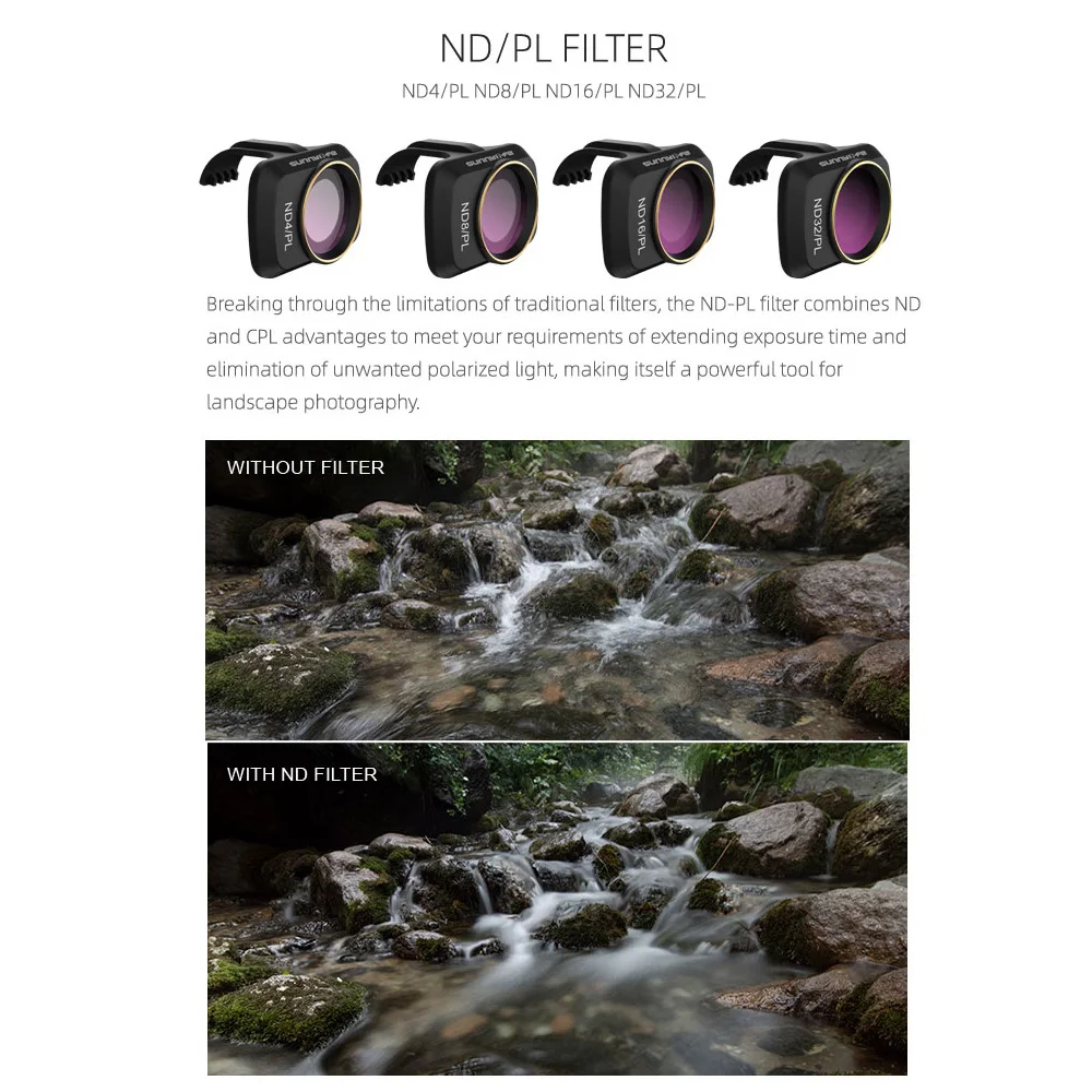 For DJI Mavic Mini 2 / Mini 4K Camera Lens Filter MCUV ND4 ND8 ND16 ND32 CPL Filters Kit for DJI Mavic Mini SE Drone Accessorie thumbnail 2