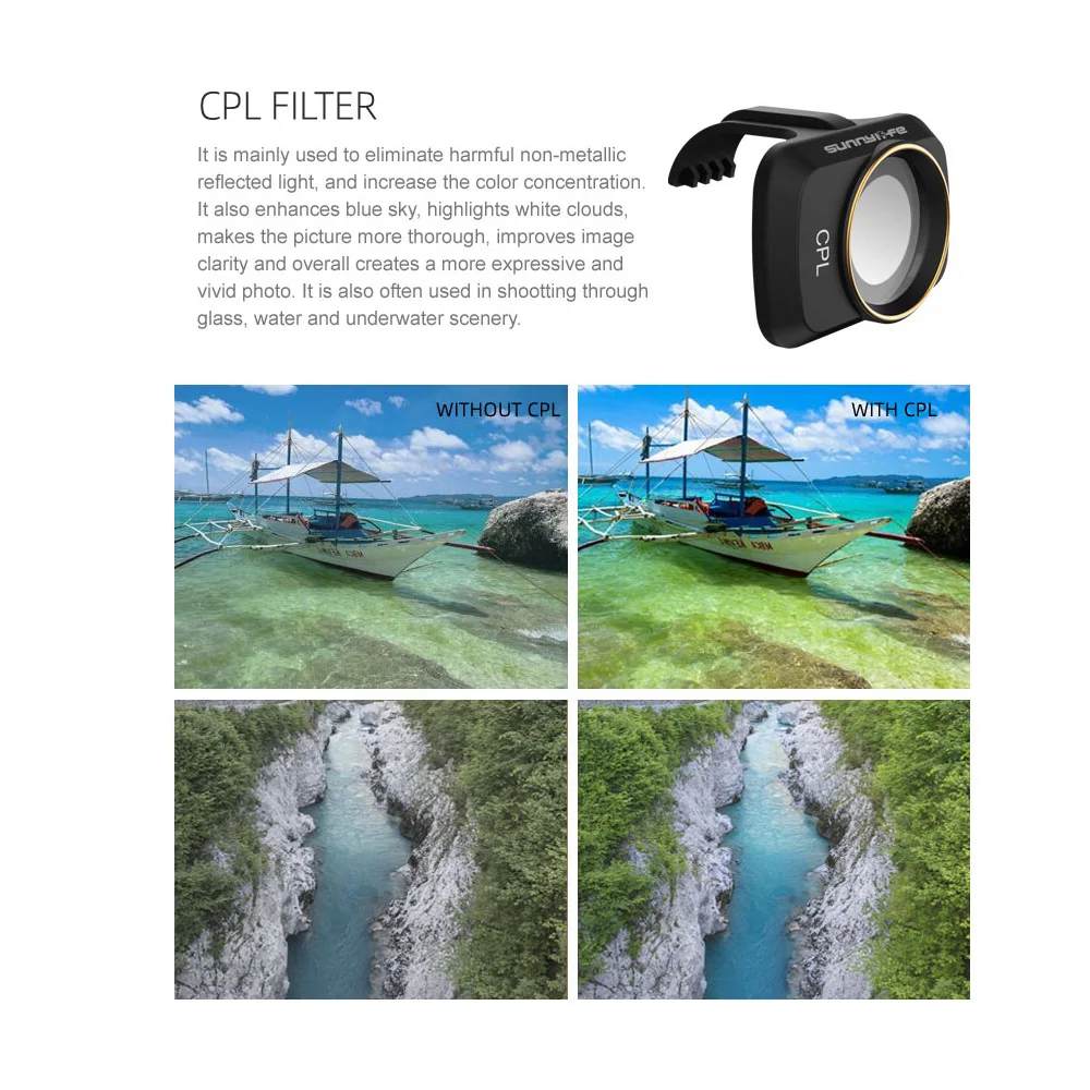 For DJI Mavic Mini 2 / Mini 4K Camera Lens Filter MCUV ND4 ND8 ND16 ND32 CPL Filters Kit for DJI Mavic Mini SE Drone Accessorie thumbnail 5