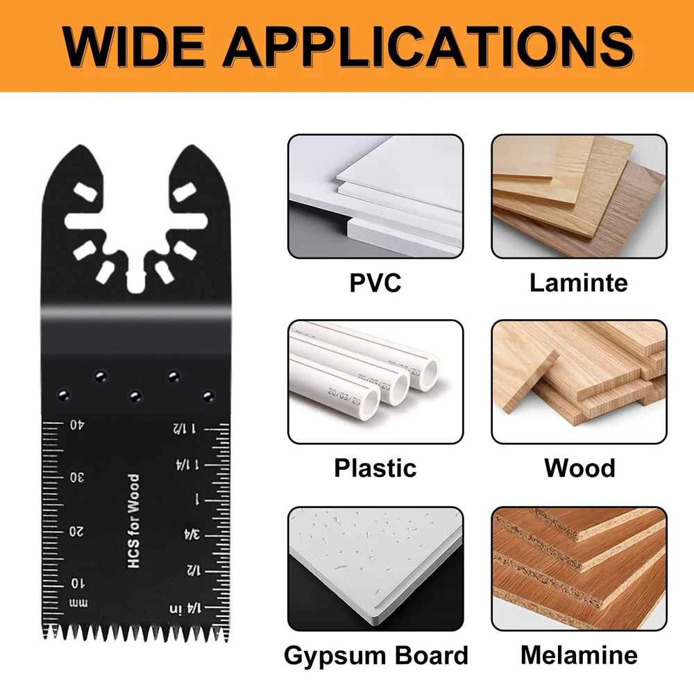 50/20/10/5 PCS Saw Cutter Blade Accessories Oscillating Multi Tool Saw Blades for Renovator Power Wood Cutting Tools Bits thumbnail 2