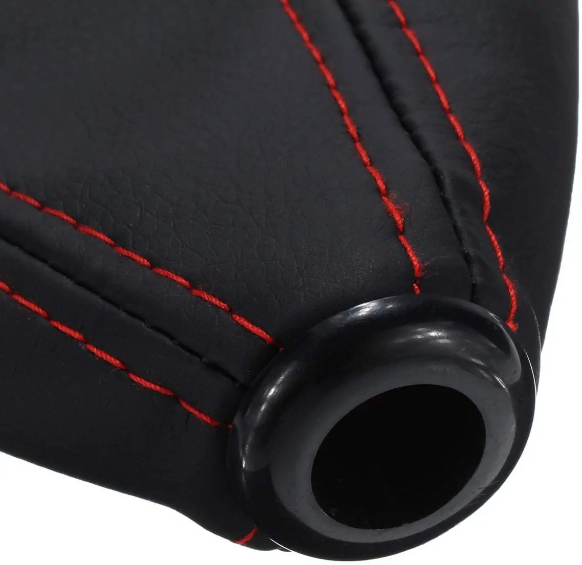 New 16mm Universal Car Gear Shift Collars PU Leather Carbon Fiber Auto Car Manual Stick Shifter Knob Gear Shift Boot Cover thumbnail 6