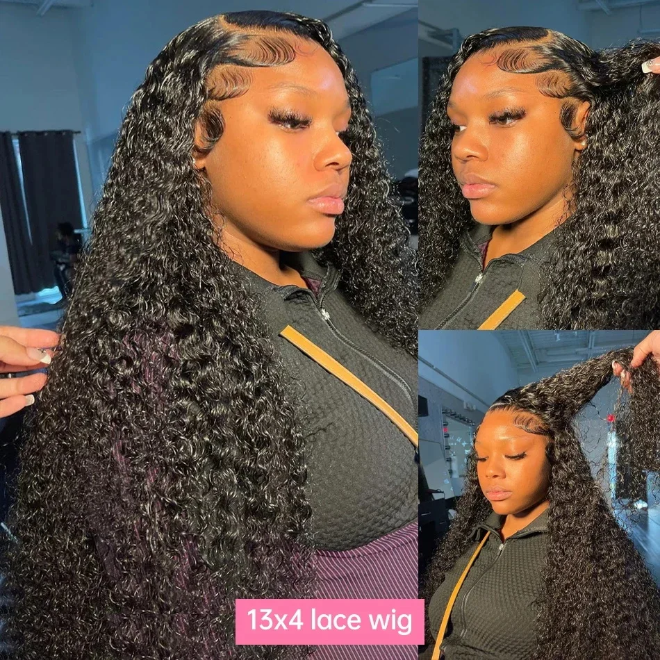13x6 Hd Lace Frontal Wigs Loose Deep Wave Wigs Brazilian Women Curly Human Hair 30 40 Inch Deep Water Wave 13x4 Lace Front Wig thumbnail 2