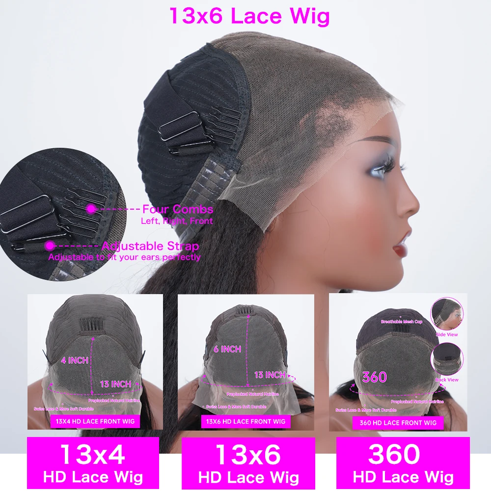 13x6 Hd Lace Frontal Wigs Loose Deep Wave Wigs Brazilian Women Curly Human Hair 30 40 Inch Deep Water Wave 13x4 Lace Front Wig thumbnail 6
