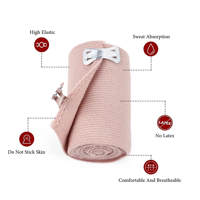1Pcs High Elastic Bandage Sports Sprain Treatment Outdoor Wound Dressing Emergency Muscle Tape for First Aid Kits Protect thumbnail 5