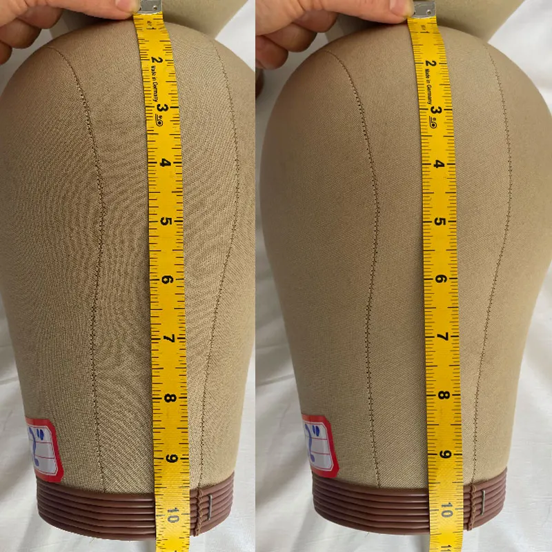 21''-24''Wig Head Cork Canvas Block Head Mannequin Head  for Making Wigs,Training, Display – Wig Head Stand thumbnail 3