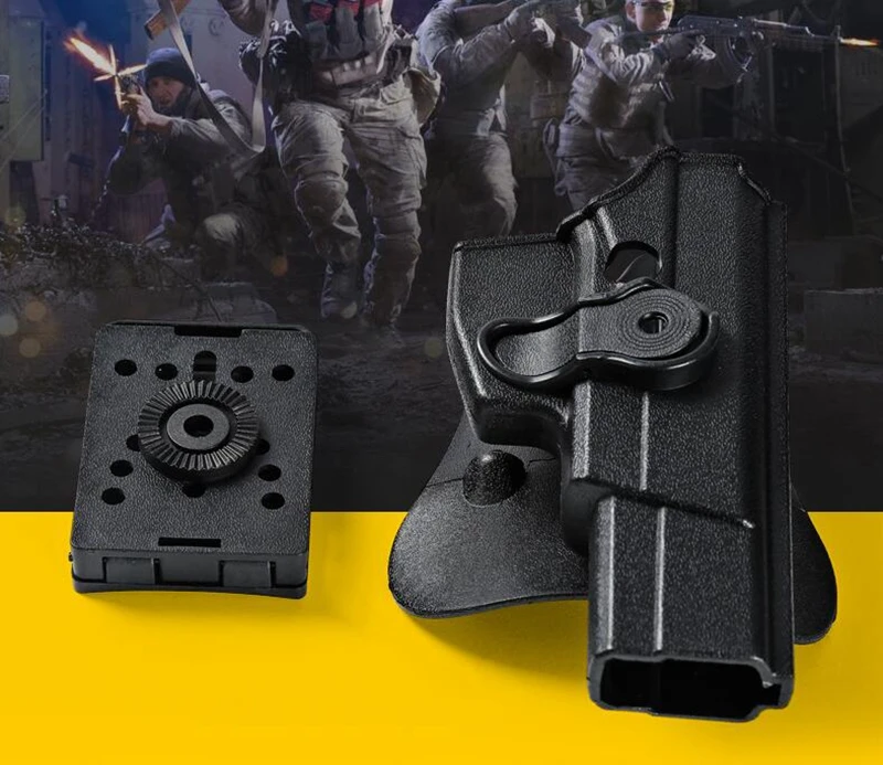 Tactical Quick Release Gun Holster Platform Hunting Belt Pistol Holster Paddle Accessories for G17 19/92/92G thumbnail 3