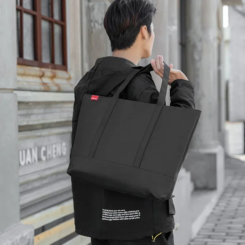 Men's Handbag Japanese Tote Oxford Cloth Fashion Shoulder Bags for Man 2026 Luxury Designer Large Student Black Male Casual Hand thumbnail 2