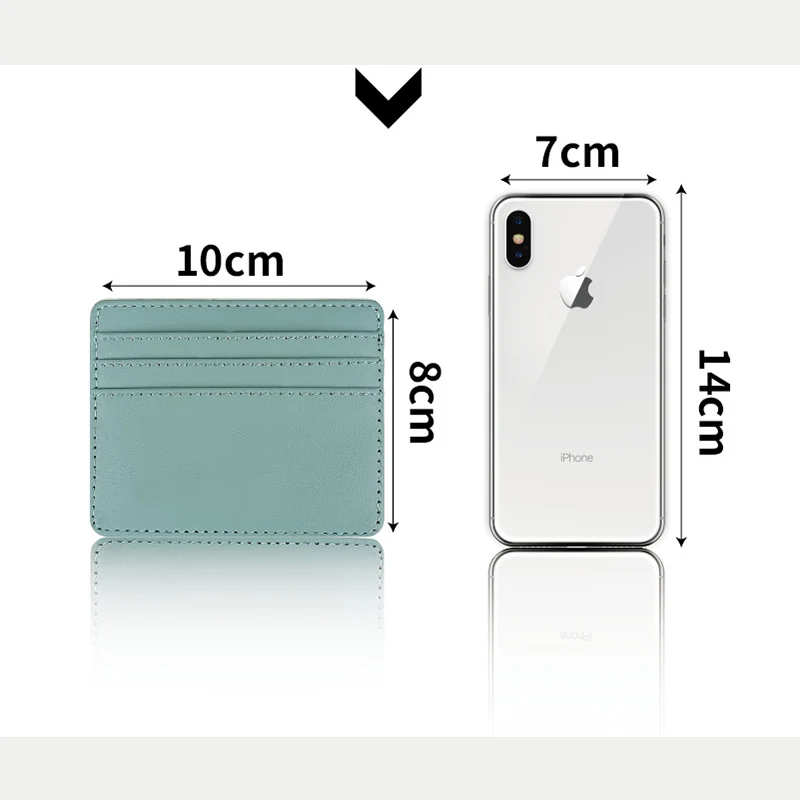 PU Leather ID Card Case - Slim Multi-Slot Holder for Bank/Credit Cards thumbnail 6