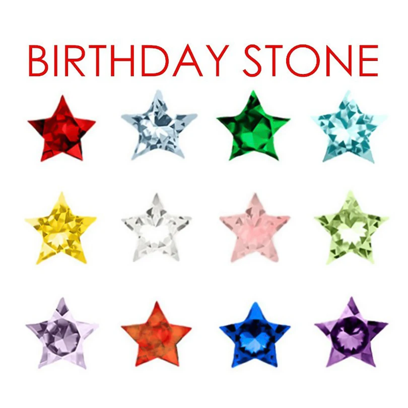 40Pcs/Lot Colorful Crystal Round Star Charms Rhinestone Heart Birthstone Gems Beads For Relicario Locket Necklaces Jewelry Bulk thumbnail 6