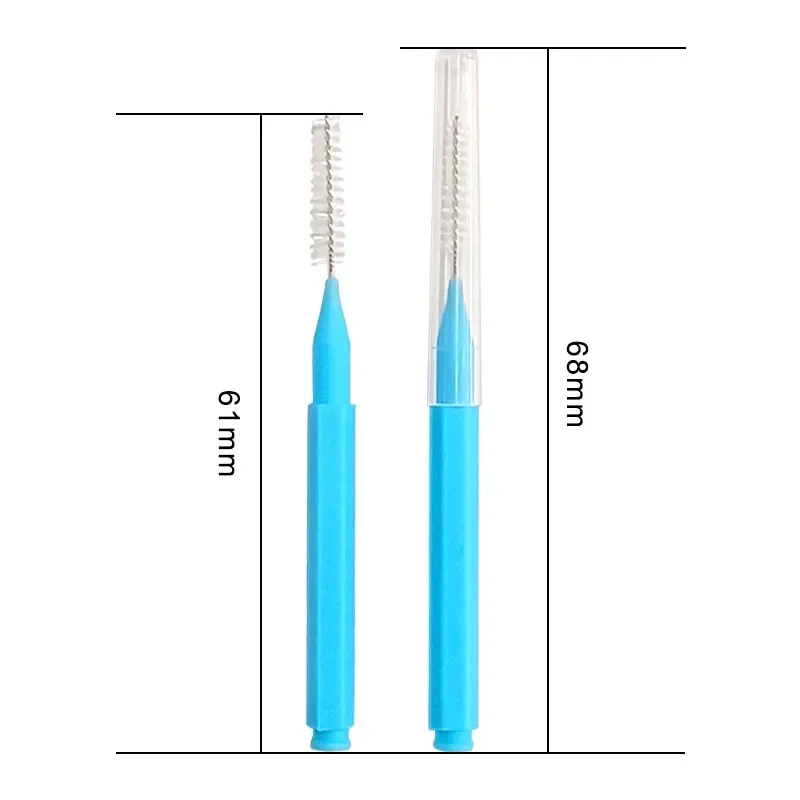 30/60Pcs 0.6-1.2mm Interdental Brushes Health Care Teeth Push-Pull Brush Removes Food Plaque Whitening Cleaner Oral Hygiene Tool thumbnail 5