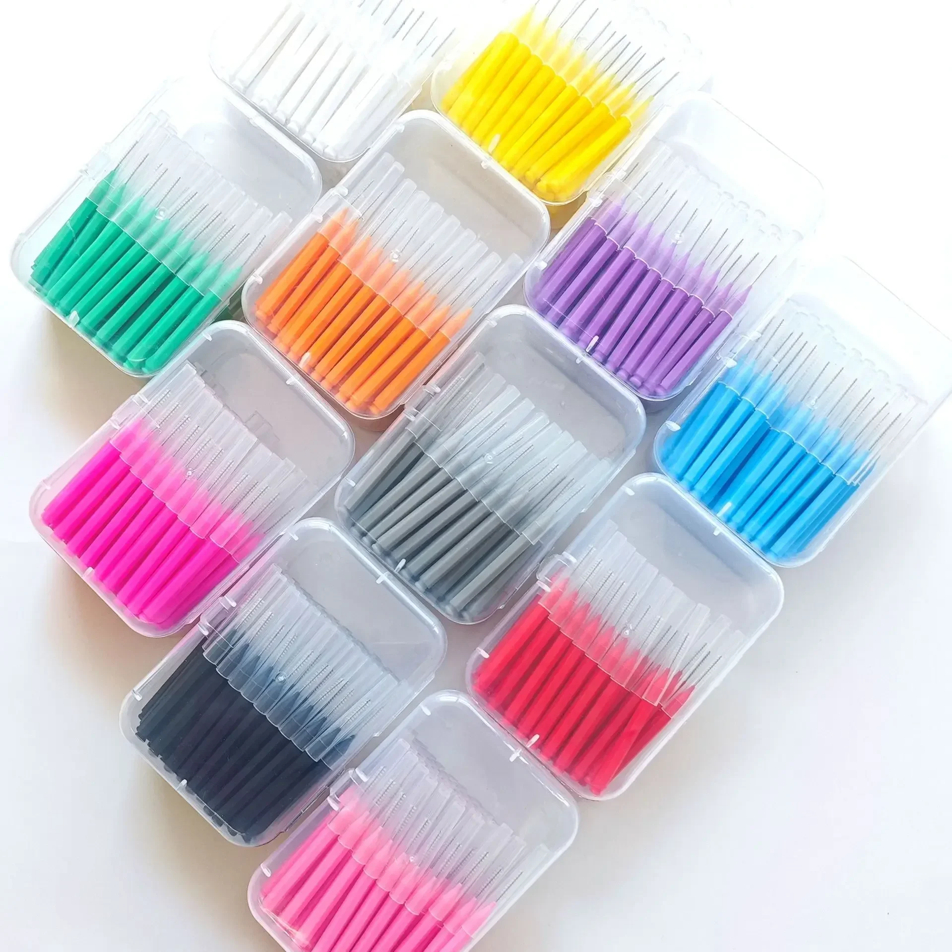 30/60Pcs 0.6-1.2mm Interdental Brushes Health Care Teeth Push-Pull Brush Removes Food Plaque Whitening Cleaner Oral Hygiene Tool thumbnail 6