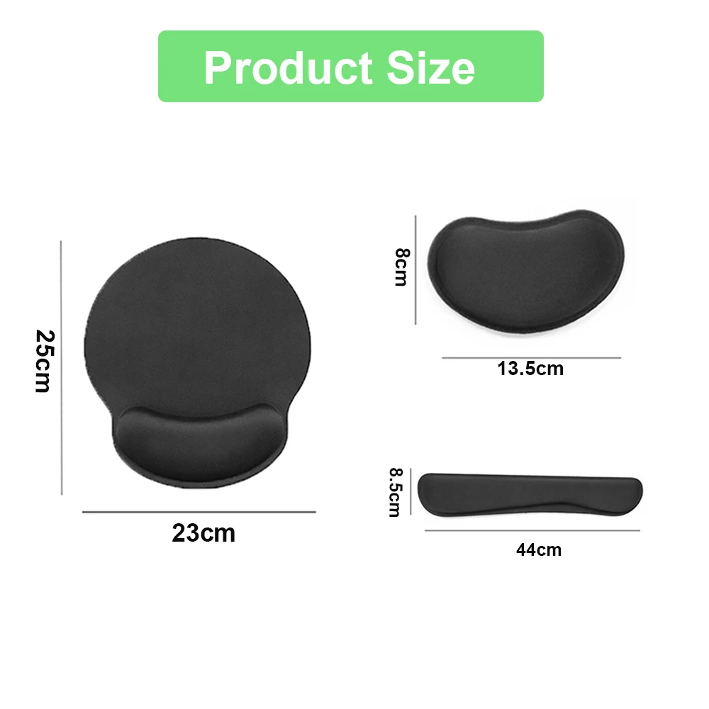 Mouse Pad Memory Foam Mouse Mat Keyboard MousePad Set Ergonomic Wrist Pad Mice Mat ,For Office Computer Laptop moise pad thumbnail 6
