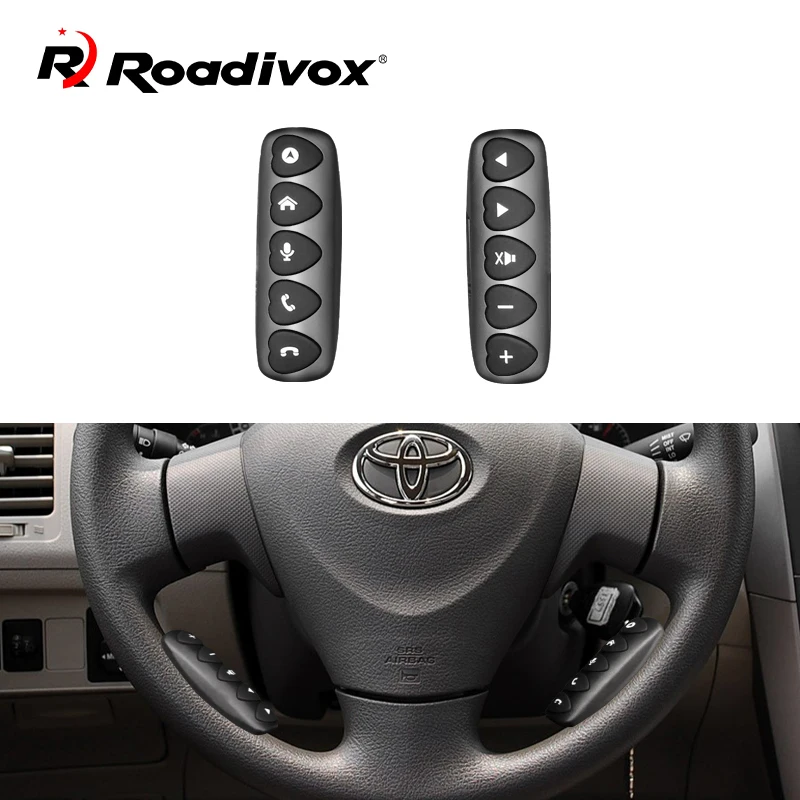 10 Keys Wireless Steering Wheel Remote Control Multi-function Android Universal Bluetooth  For Car Radio DVD GPS Multimedia