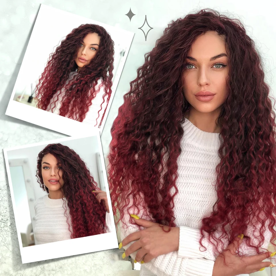 Ariel Curl Hair Water Wave Twist Crochet Hair Synthetic Crochet Braids Ombre Blonde Afro Curls Deep Wave Braiding Hair Extension thumbnail 5