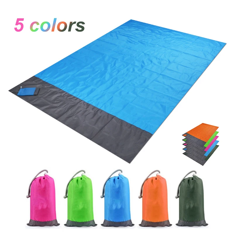 2x2.1m Outdoor Camping Mat  Folding Waterproof Pocket Beach Blanket Mattress Portable Lightweight Mat Picnic Mat Sand Beach Mat thumbnail 4