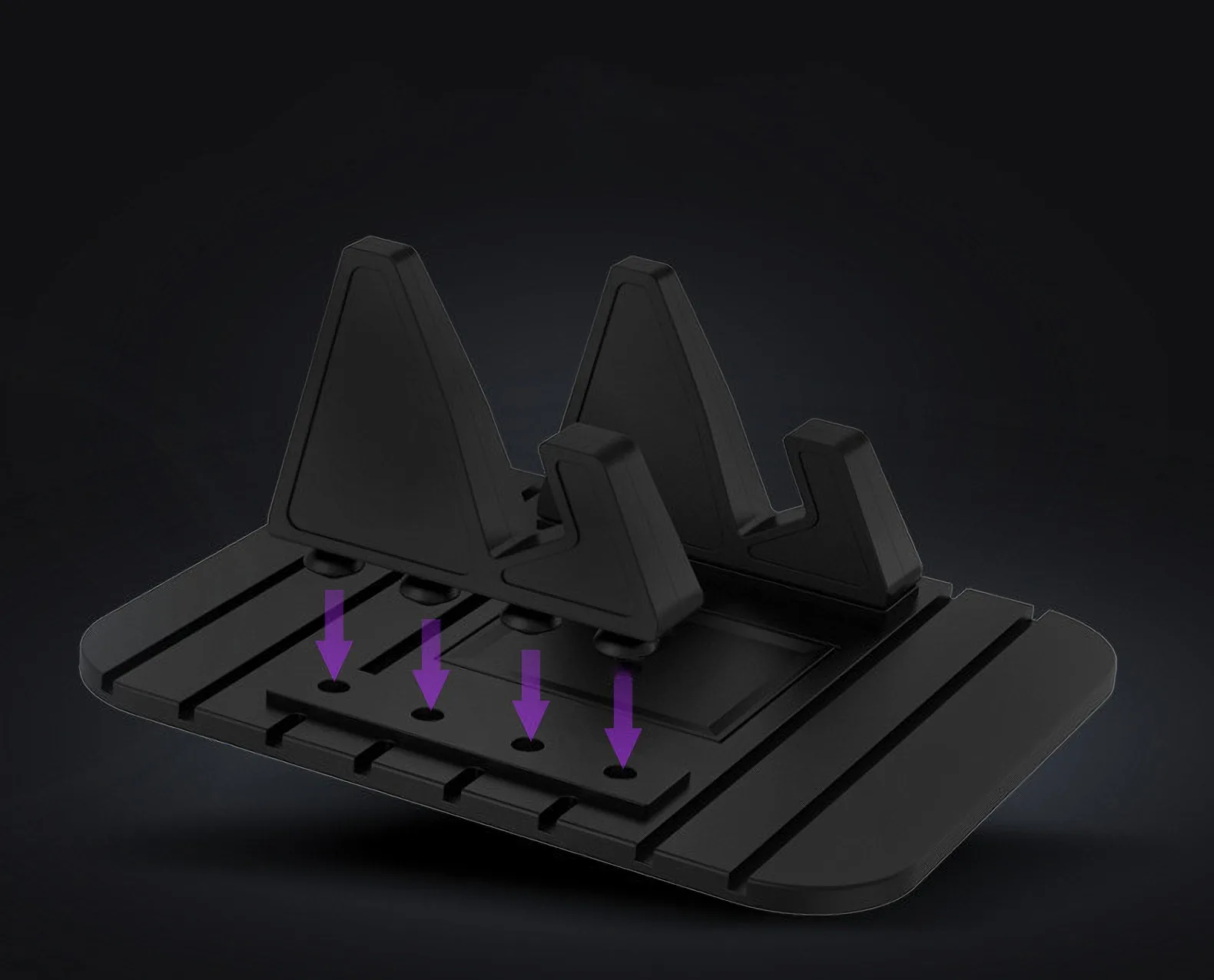 Universal Anti-slip Car Silicone Holder Mat Pad Dashboard Stand Mount For Phone GPS Bracket For iPhone Samsung Xiaomi Huawei thumbnail 6