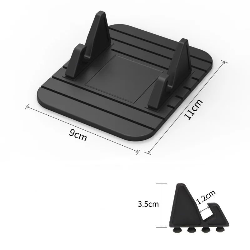 Universal Anti-slip Car Silicone Holder Mat Pad Dashboard Stand Mount For Phone GPS Bracket For iPhone Samsung Xiaomi Huawei thumbnail 3