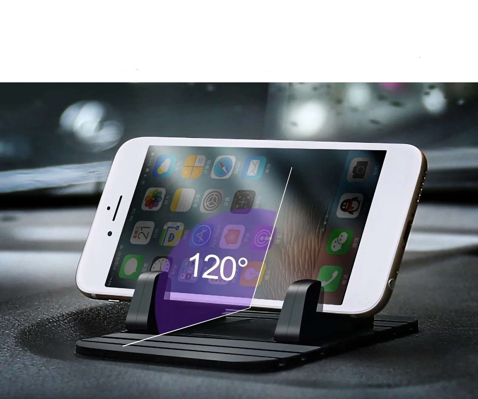 Universal Anti-slip Car Silicone Holder Mat Pad Dashboard Stand Mount For Phone GPS Bracket For iPhone Samsung Xiaomi Huawei thumbnail 5