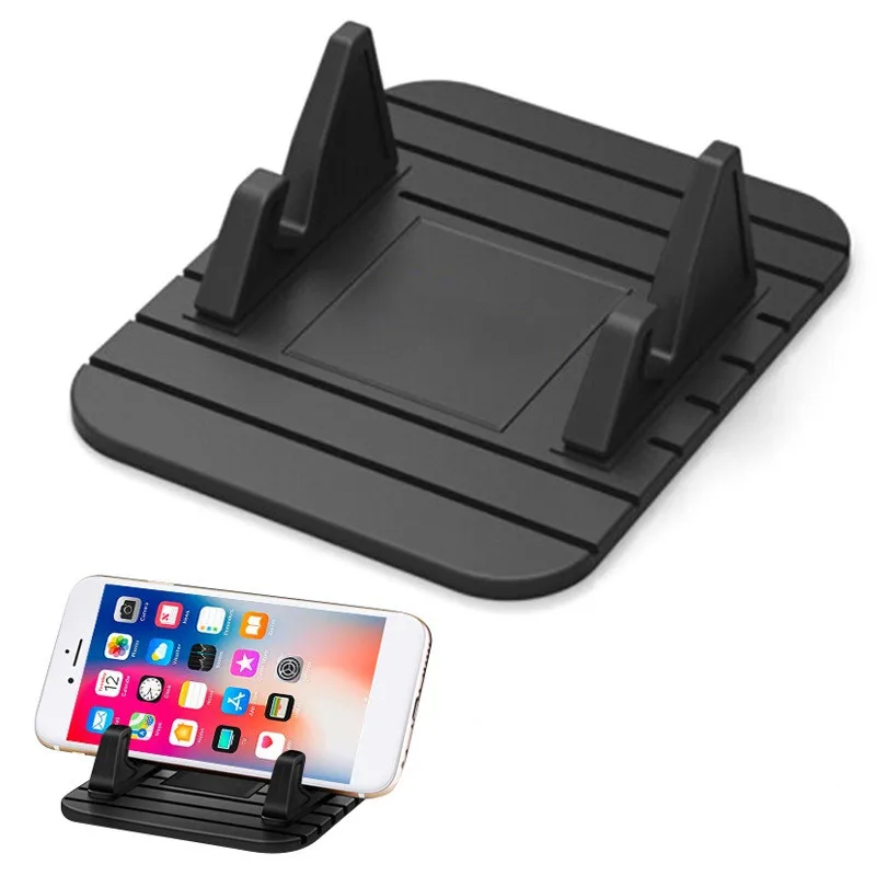 Universal Anti-slip Car Silicone Holder Mat Pad Dashboard Stand Mount For Phone GPS Bracket For iPhone Samsung Xiaomi Huawei thumbnail 2