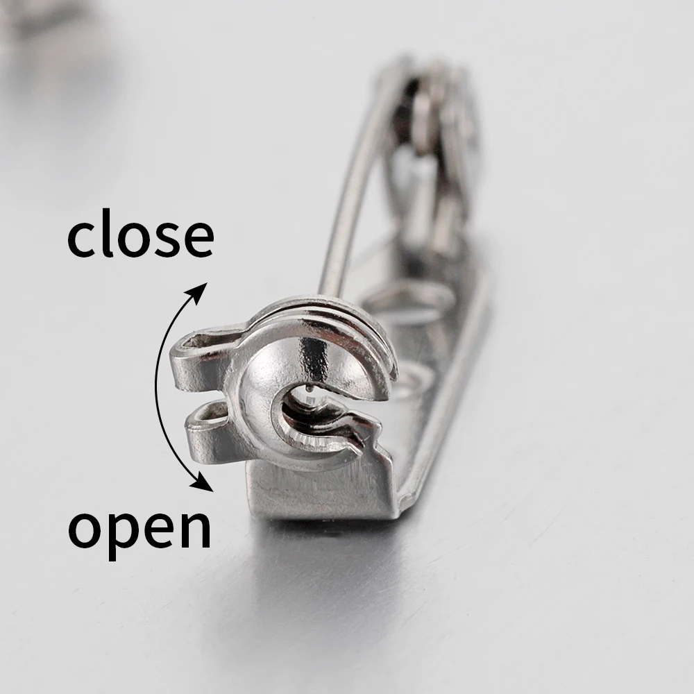 20pcs 20-40mm Stainless Steel Brooch Pin Safety Brooch Base Settings Needles Accessories DIY Jewelry Making Findings Components thumbnail 3
