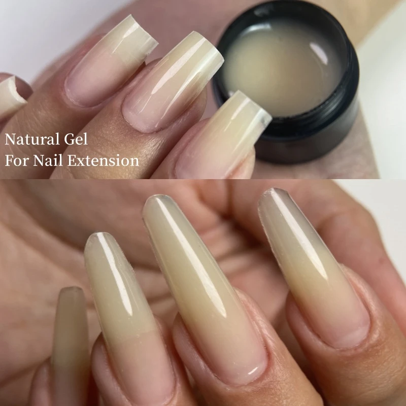 MSHARE 50ml Natural Nails Gel Builder Nalil Tpo Free Self Leveling Gel for Nail Extension Construction Pink Shade UV Led Gel thumbnail 6