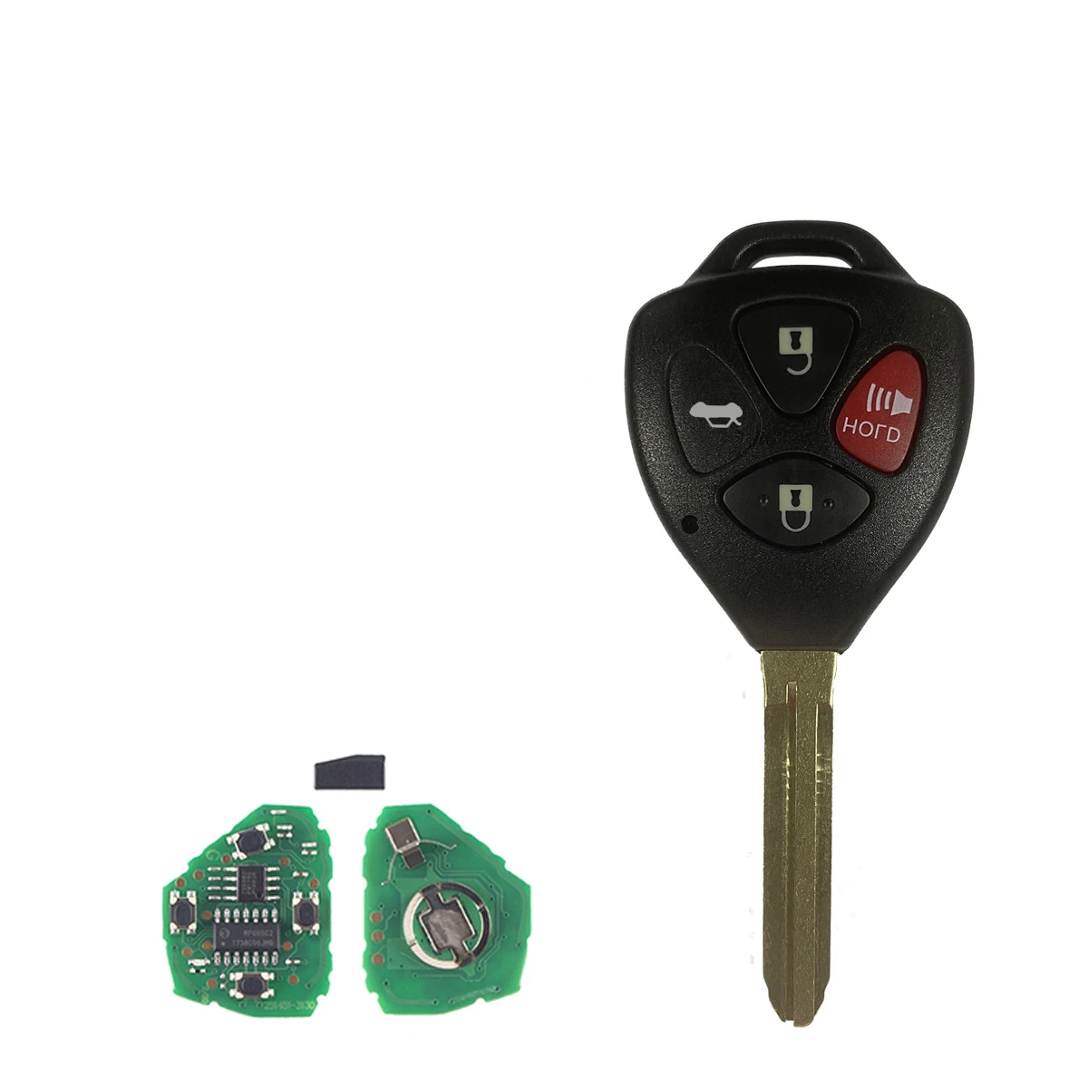 Okey Remote Car Key For Toyota RAV4/Hilux/Camry 3 Button Smart Remote Car Key Fob 314.4Mhz HYQ12BBY ID67 Chip thumbnail 6
