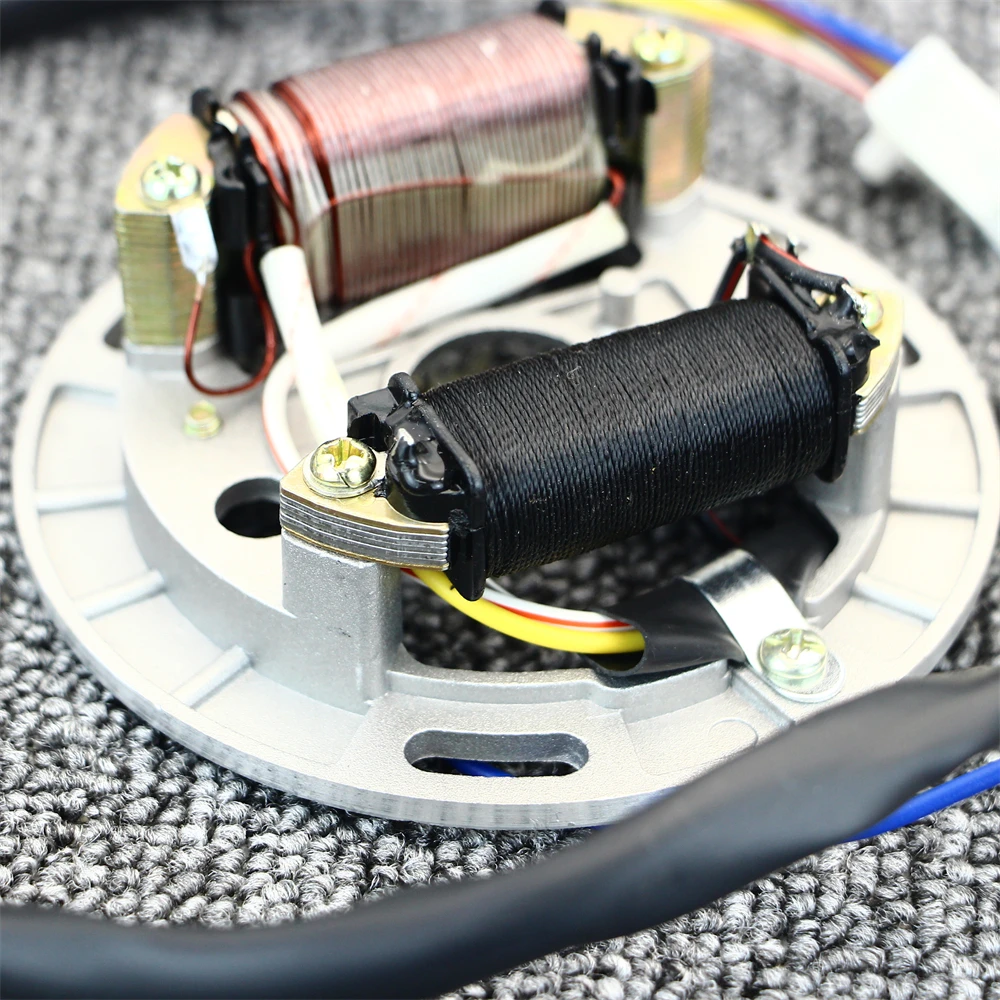 Two-stroke motorcycle AX100 Magneto stator rotor assembly AX 100 Generator stator rotor thumbnail 5