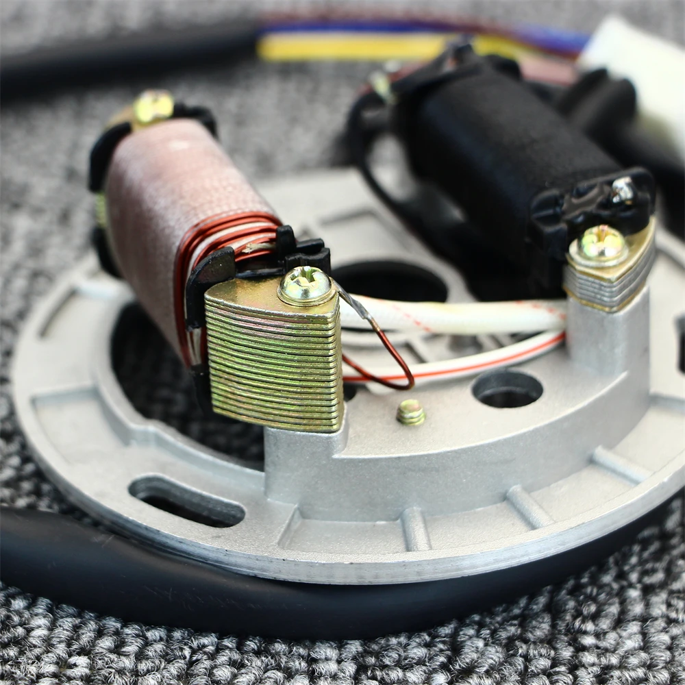 Two-stroke motorcycle AX100 Magneto stator rotor assembly AX 100 Generator stator rotor thumbnail 4
