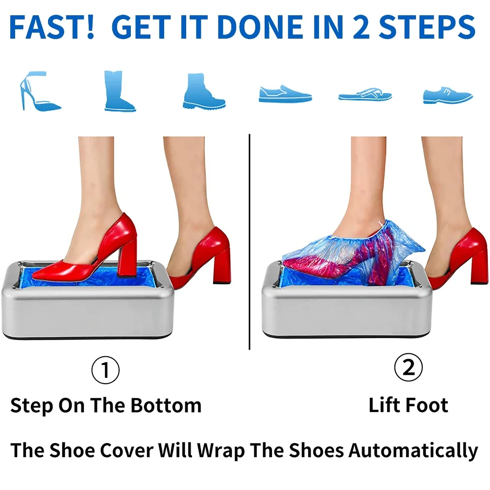 Automatic Shoe Cover Machine Smart Overshoes Dispenser T Buckle Shoe Cover Disposable PE Waterproof for Rainy Floor Clean Indoor thumbnail 4