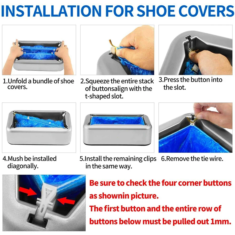 Automatic Shoe Cover Machine Smart Overshoes Dispenser T Buckle Shoe Cover Disposable PE Waterproof for Rainy Floor Clean Indoor thumbnail 5