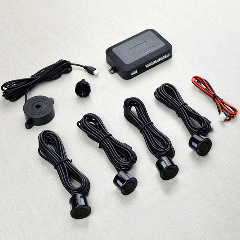 Risingon 12V 22mm Car Parking Sensor Kit Universal 4 Sensors Buzzer Reverse Backup Radar Sound Alert Indicator Probe System thumbnail 4