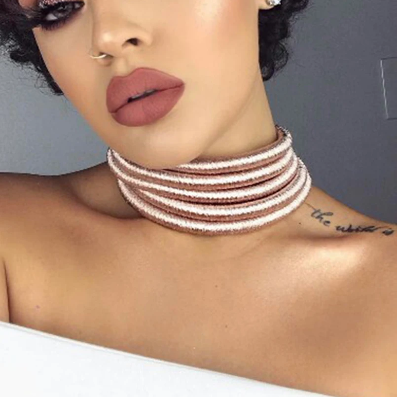 KDLUN African Bib Torques Chokers Necklaces For Women Statement Metal Geometric Collar Necklace Indian Jewelry Boho Design thumbnail 6