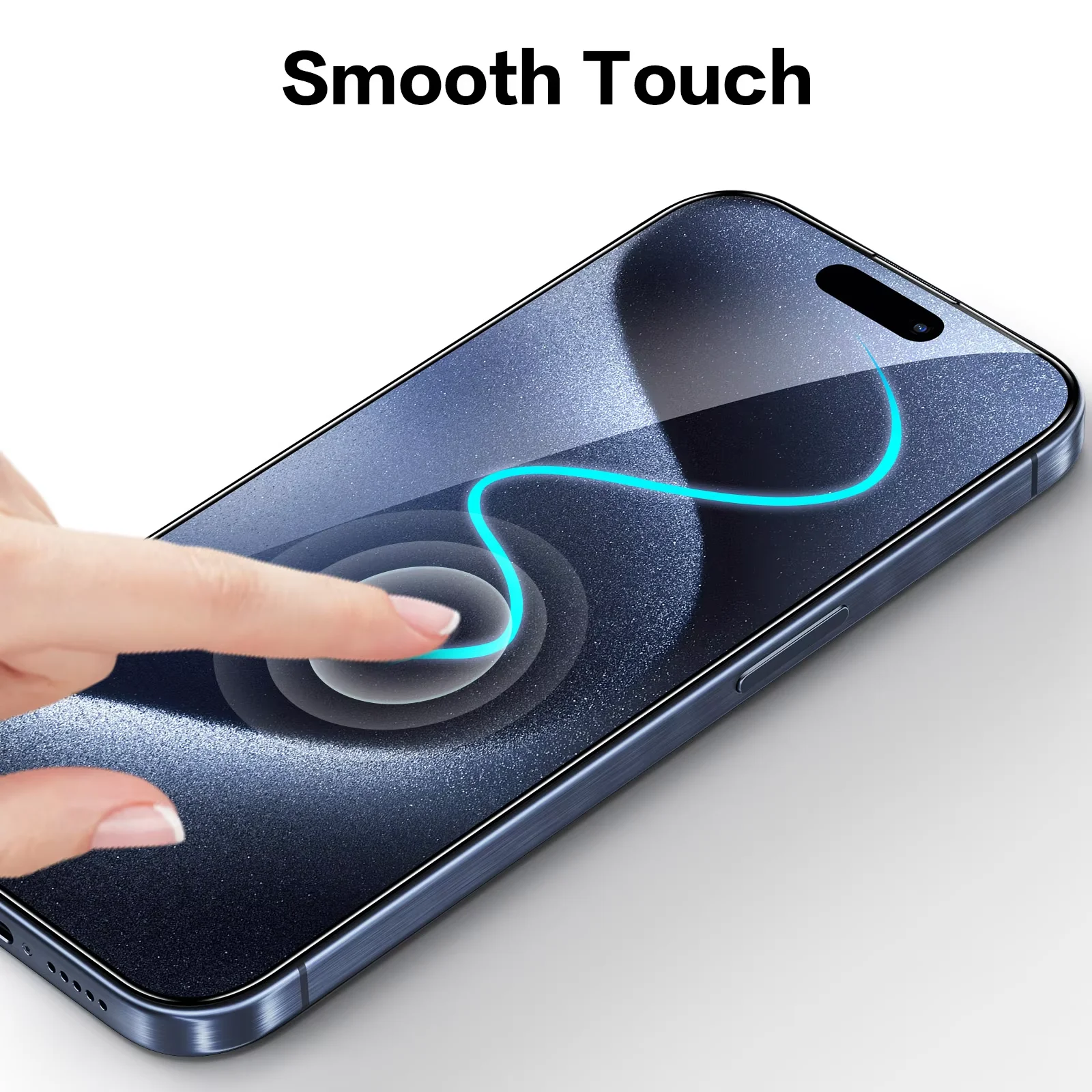SmartDevil 2/3 pcs Screen Protector HD for iPhone 17 Pro max 17 Air 16 Anti-fingerprint Tempered Glass Film for iPhone 16 Pro 15 thumbnail 4
