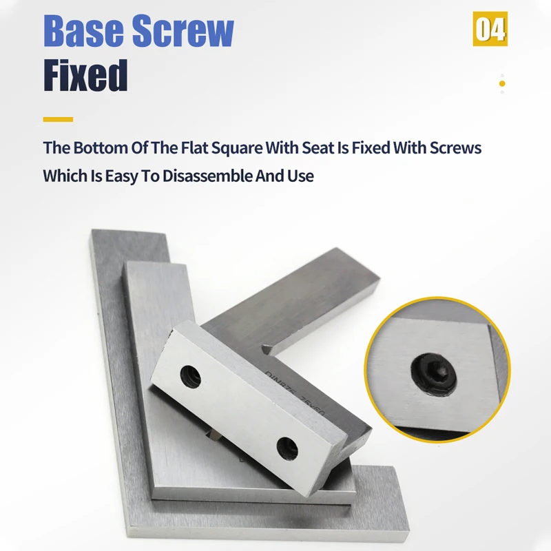 90 Degree Flat Edge Square Ruler Carpentry Square Metal Angle Measuring Tool Multi Carpentry Square Woodworking Tools Try Square thumbnail 5