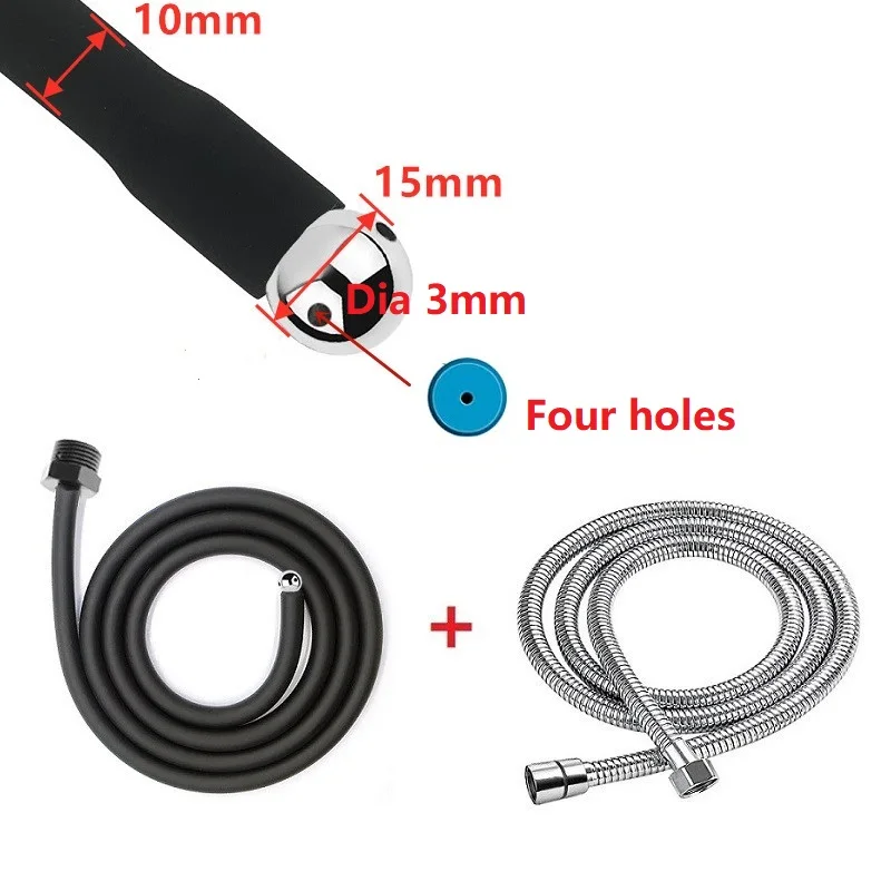 25 to 200cm Long Douche Silicone Enema Syringe Anal Shower Cleaning Head Anal Beads Butt Plug Nozzle Tip Faucet Attachment Gay thumbnail 6