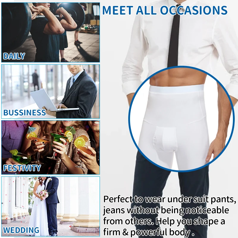 Men Body Shaper Tummy Control Compression Shorts Belly Slimming Shapewear Abdomen Reducer Panties Fitness Boxer Pants Underwear thumbnail 5