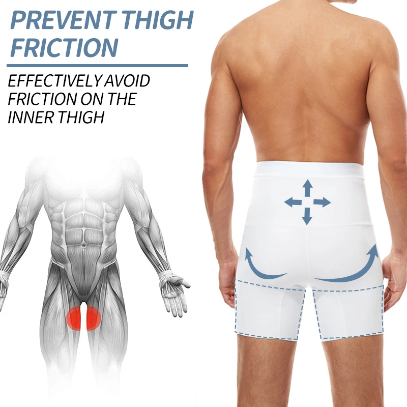Men Body Shaper Tummy Control Compression Shorts Belly Slimming Shapewear Abdomen Reducer Panties Fitness Boxer Pants Underwear thumbnail 4