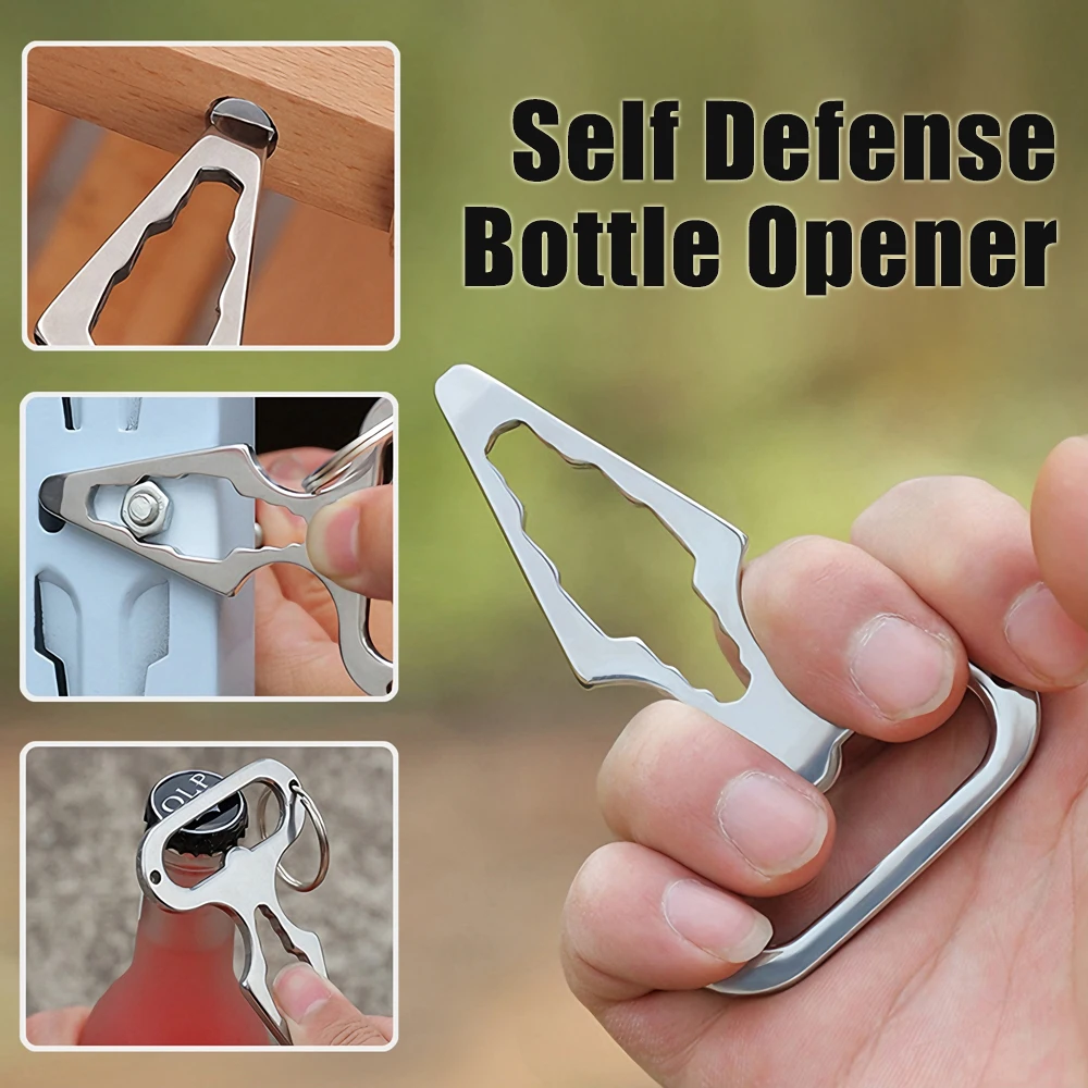 Multi-functional Self Defense EDC Tools Keychain Wrench Bottle Opener Emergency Window Breaker Outdoor Camping Survival Supplies thumbnail 3