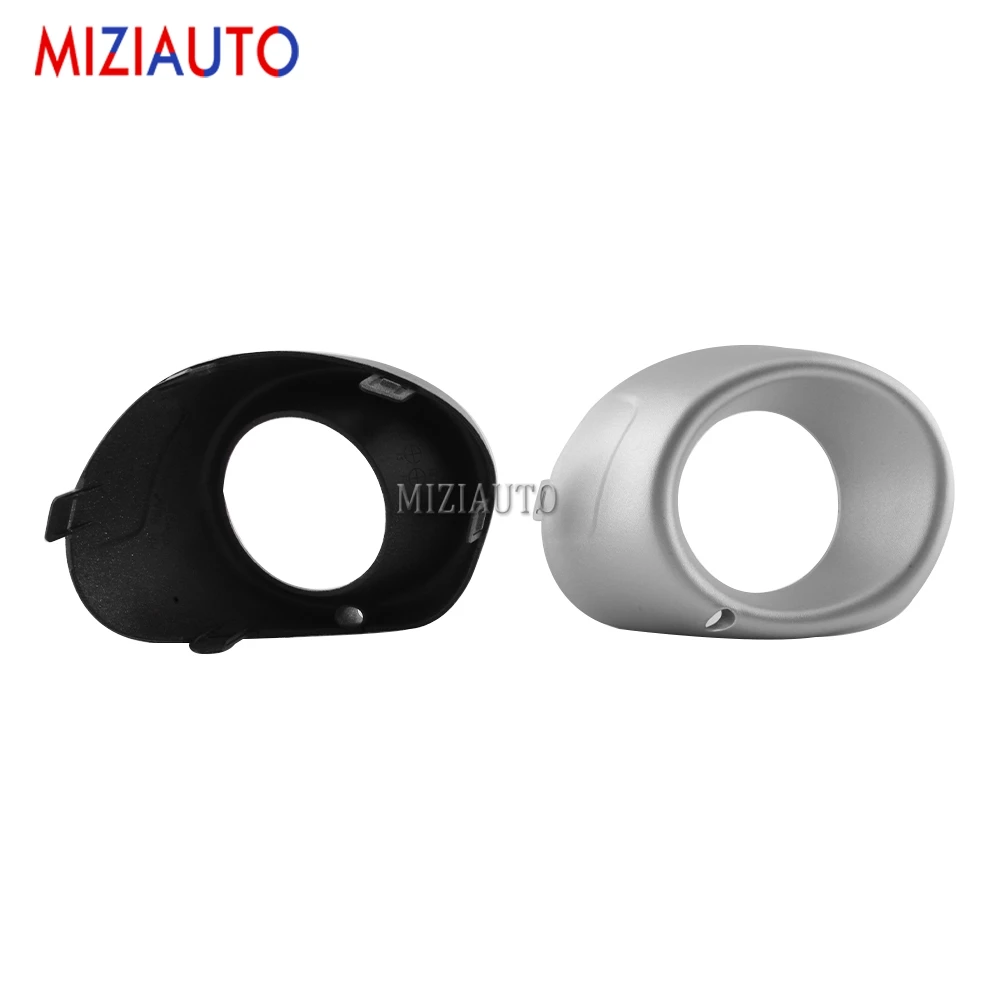 LED Halogen Fog Light Cover For Mitsubishi Outlander 2013-2015 Cover Grill Bezel Silver Black Frame Shell Car Accessories thumbnail 2