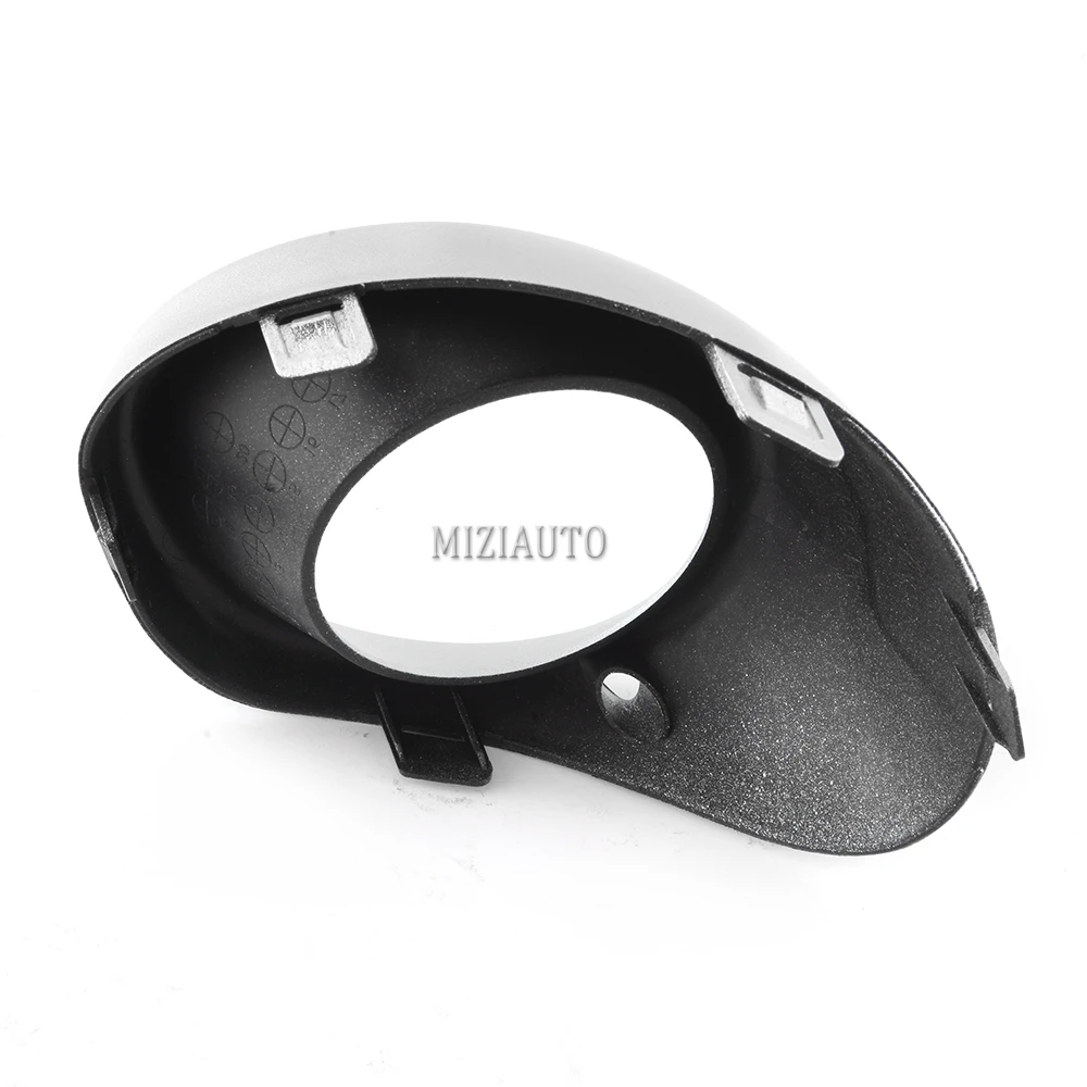LED Halogen Fog Light Cover For Mitsubishi Outlander 2013-2015 Cover Grill Bezel Silver Black Frame Shell Car Accessories thumbnail 4
