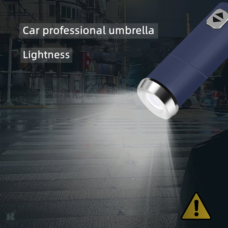 Automatic Umbrella with Reflective Stripe Reverse Led Light Umbrella for Mitsubishi Pajero Sport Outlander ASX Lancer Eclipse thumbnail 3