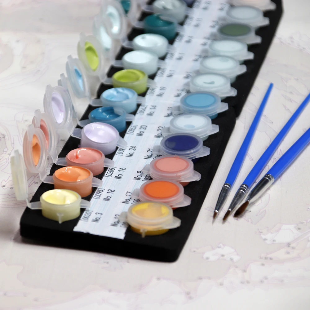 Custom Paint by Numbers For Adults Dropshipping Photo Kits Gift Picture Oil Acrylic Painting Number DIY On Canvas Personality thumbnail 5