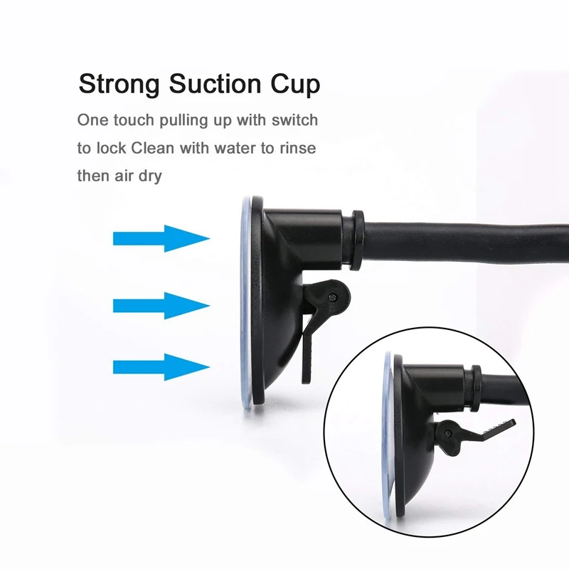 360 Rotate Sucker Car Phone Holder Flexible Mount Stand Mobile Cell Support For iPhone Samsung Xiaomi Clip Phone Holder in Car thumbnail 5