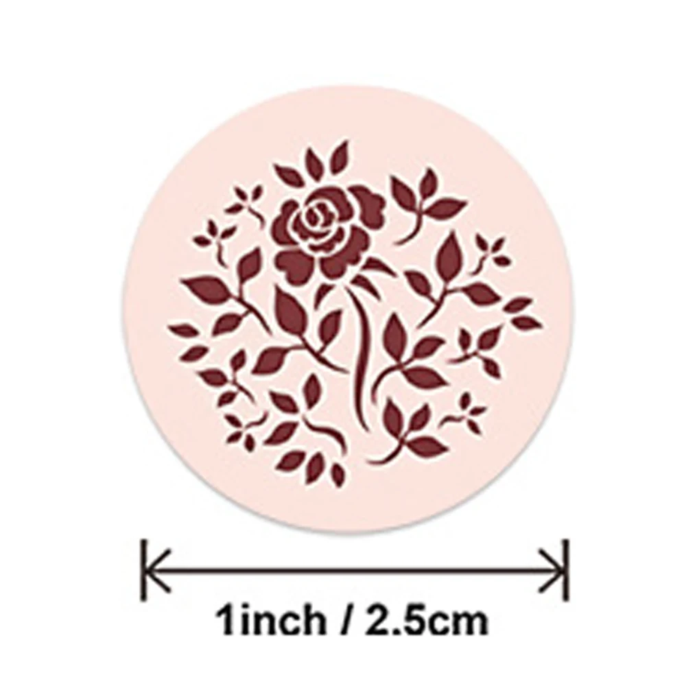 100-500pcs Labels Roll Flower Thank You Stickers Scrapbooking For Gift Decoration Stationery Sticker Seal Label Handmade Sticker thumbnail 2