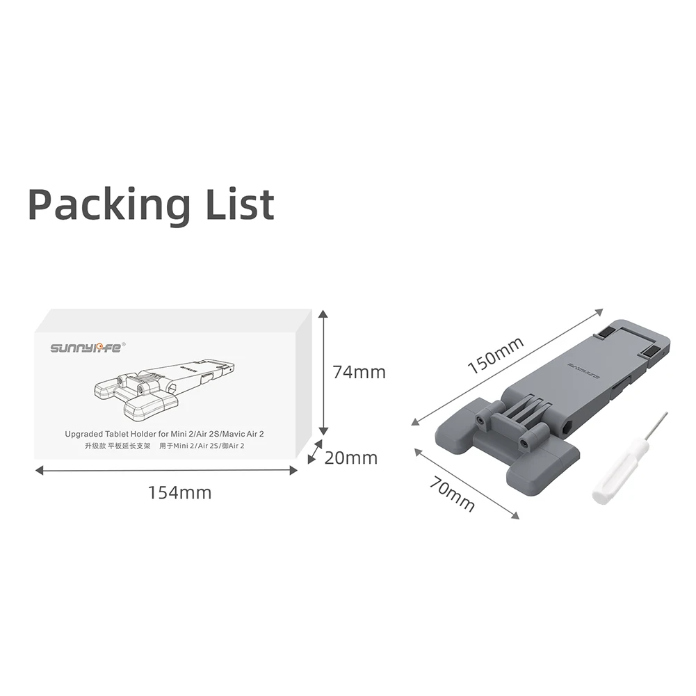 Foldable Expansion Bracket for DJI Air 2S/Mini 2/Mavic Air 2 Tablet Remote Control Holder Mount for Mavic Air 2 Drone Accessory thumbnail 6