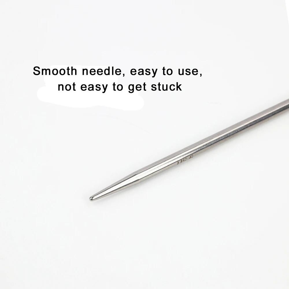 Hot 1Pcs Stainless Steel Circular Knitting Needle 65Cm Tube Smooth Crochet Needles for Knitting DIY Weaving Sewing Tools 2026 thumbnail 5