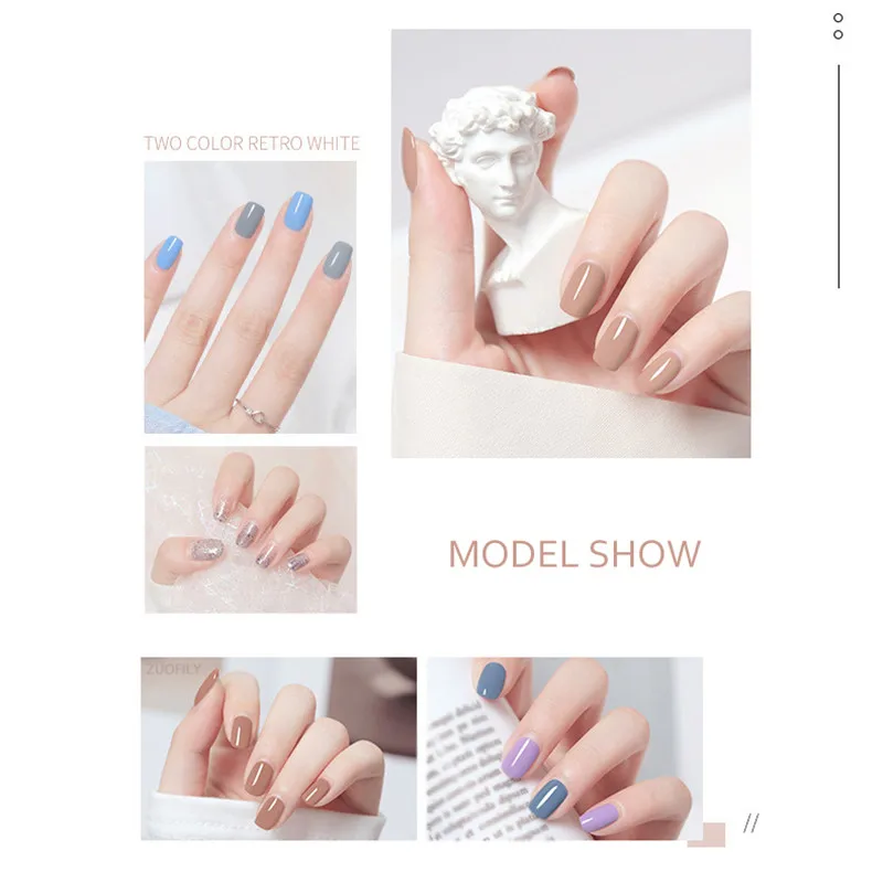 10ml Water-based Nail Polish Long Lasting Tearable Quick Dry No Bake Semi-permanent Varnish DIY Fashion Manicure 40 Color thumbnail 6
